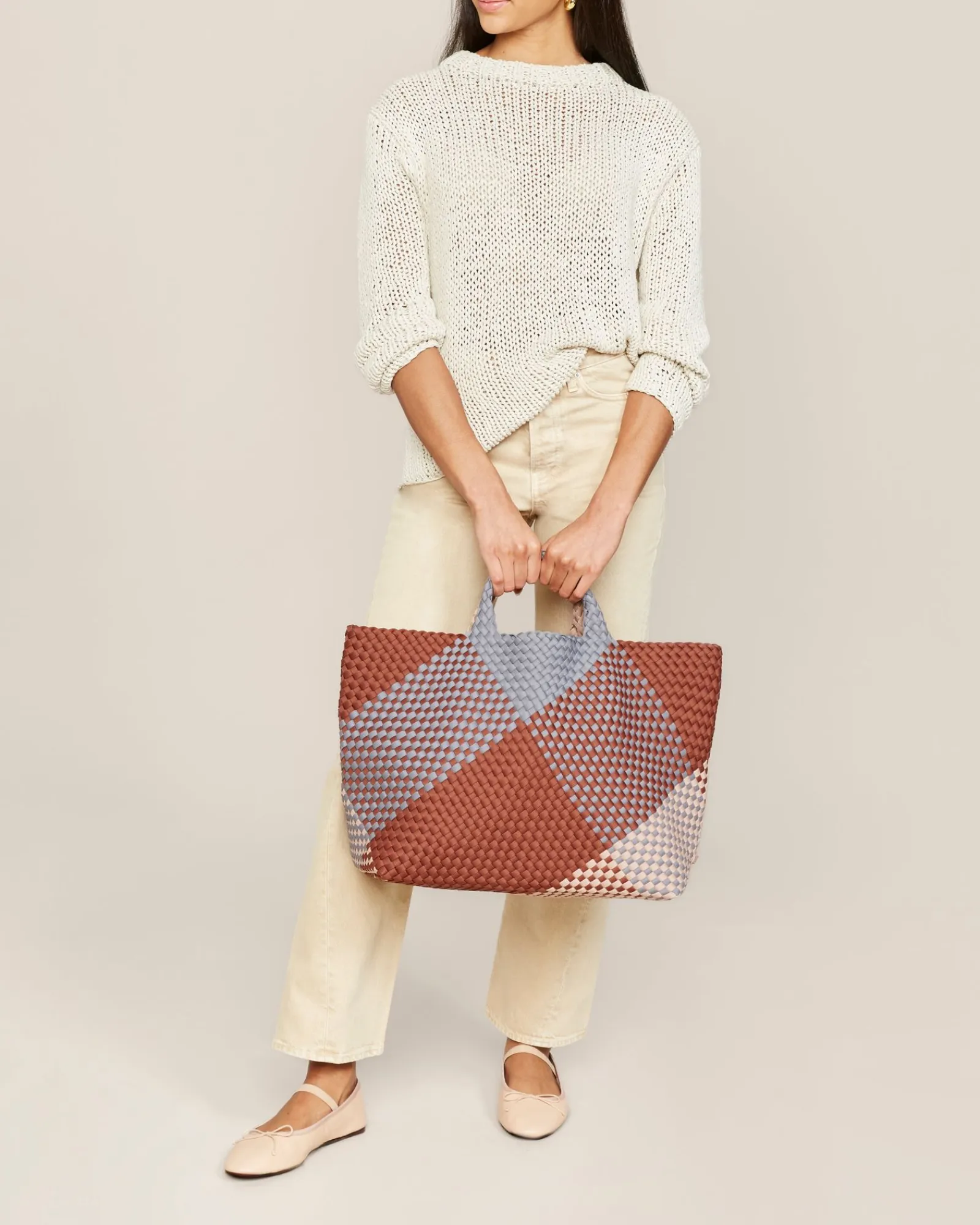 Skulderveske^NAGHEDI St. Barths Large Tote Grafisk Geo