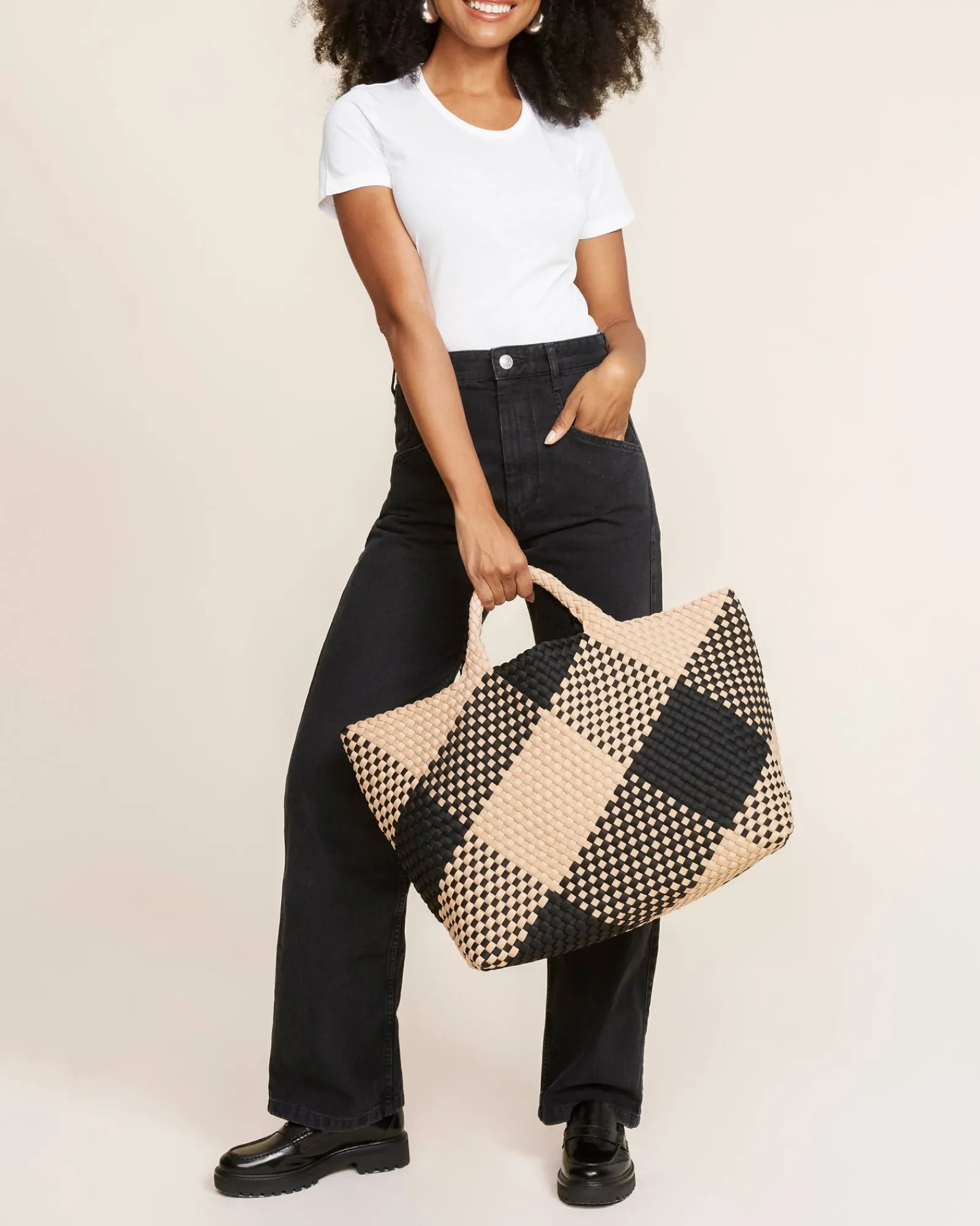 Totes^NAGHEDI St. Barths Large Tote Plaid