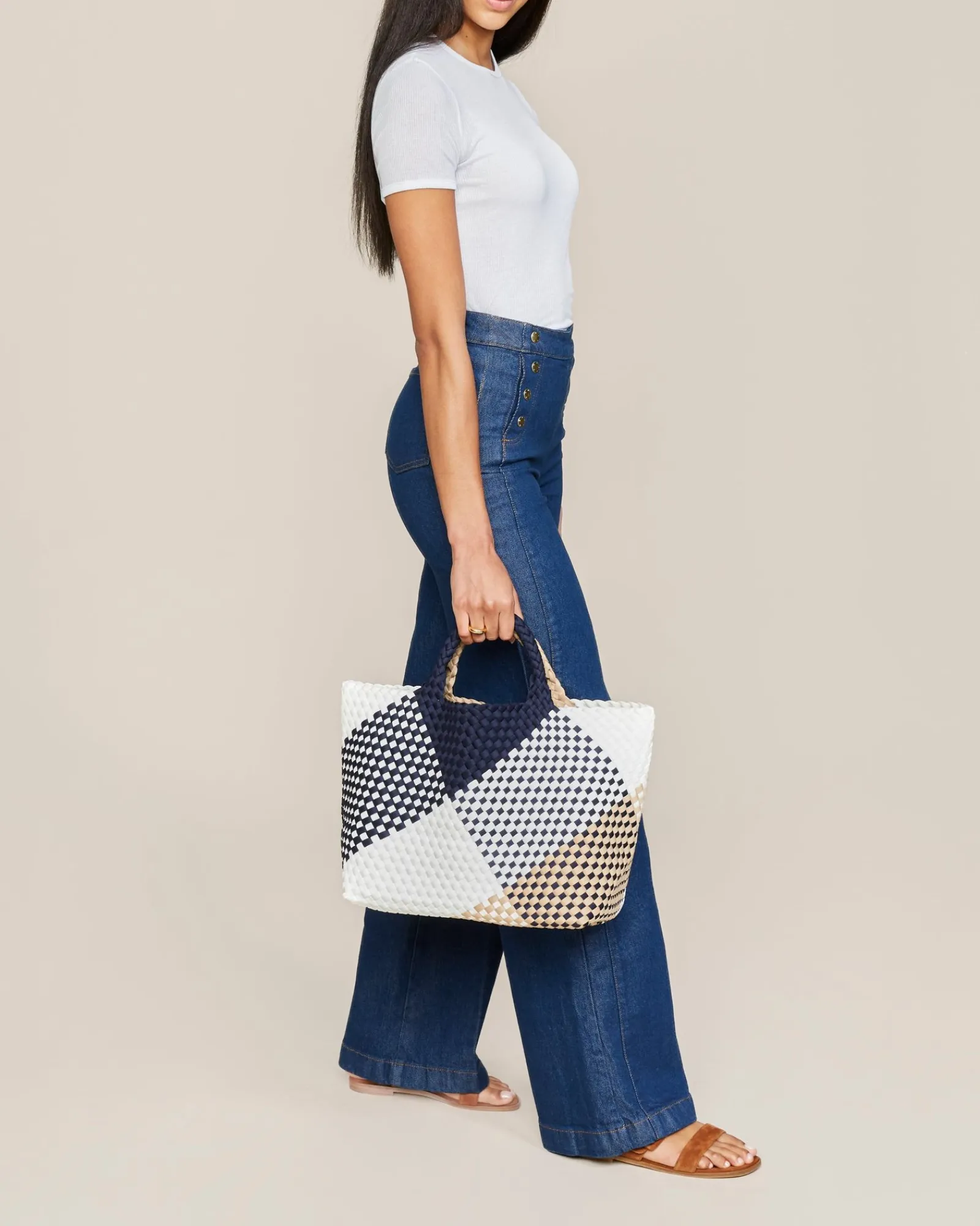 Skulderveske^NAGHEDI St. Barths Medium Tote Grafisk Geo