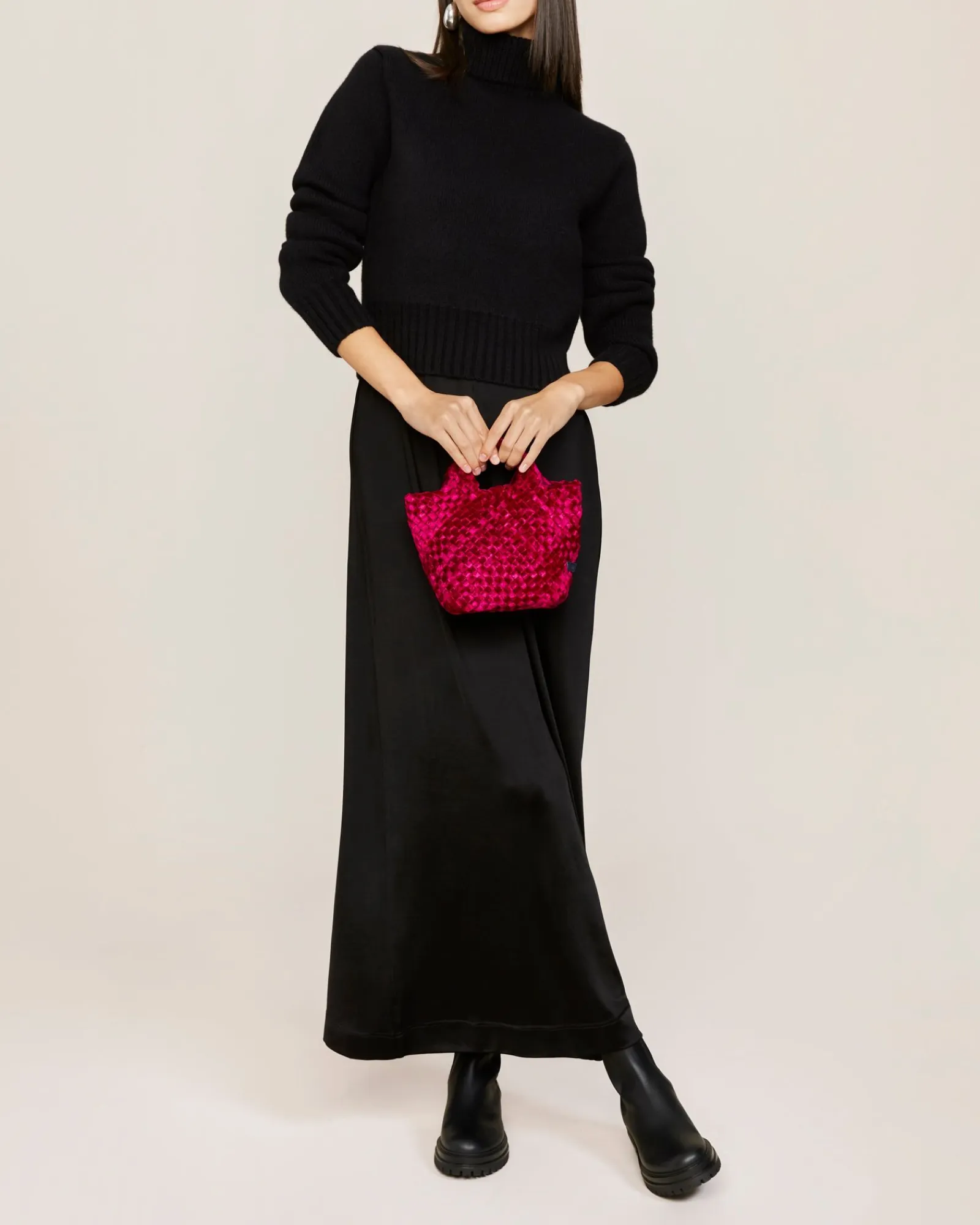 Tverrkropper^NAGHEDI St. Barths Petit Tote Velvet