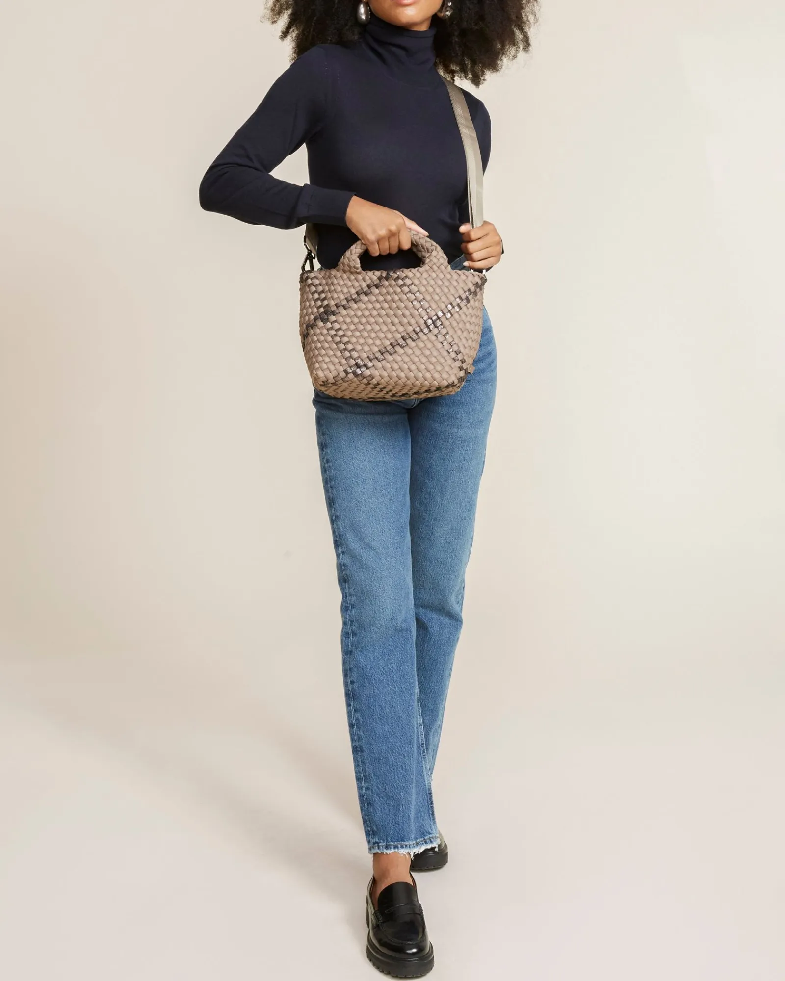 Tverrkropper^NAGHEDI St. Barths Small Tote Plaid