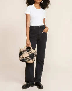 Totes^NAGHEDI St. Barths Small Tote Plaid